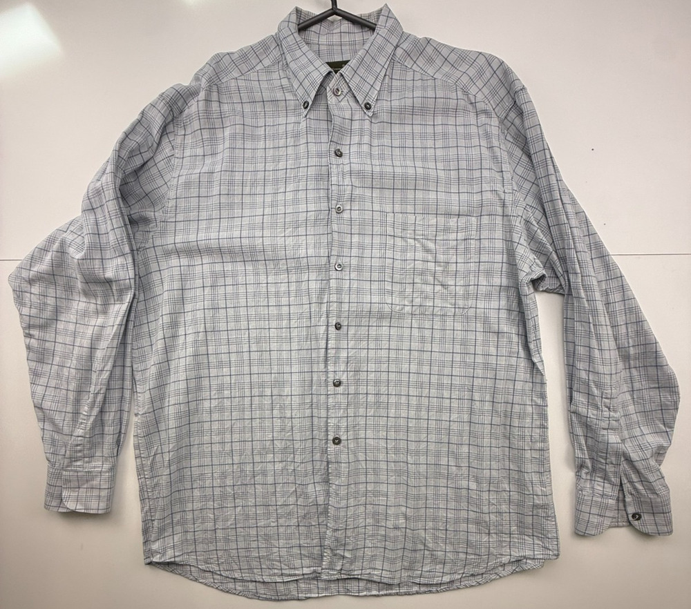 Ermenegildo Zegna Men's Plaid Button Down Shirt Size XXL Made in Italy